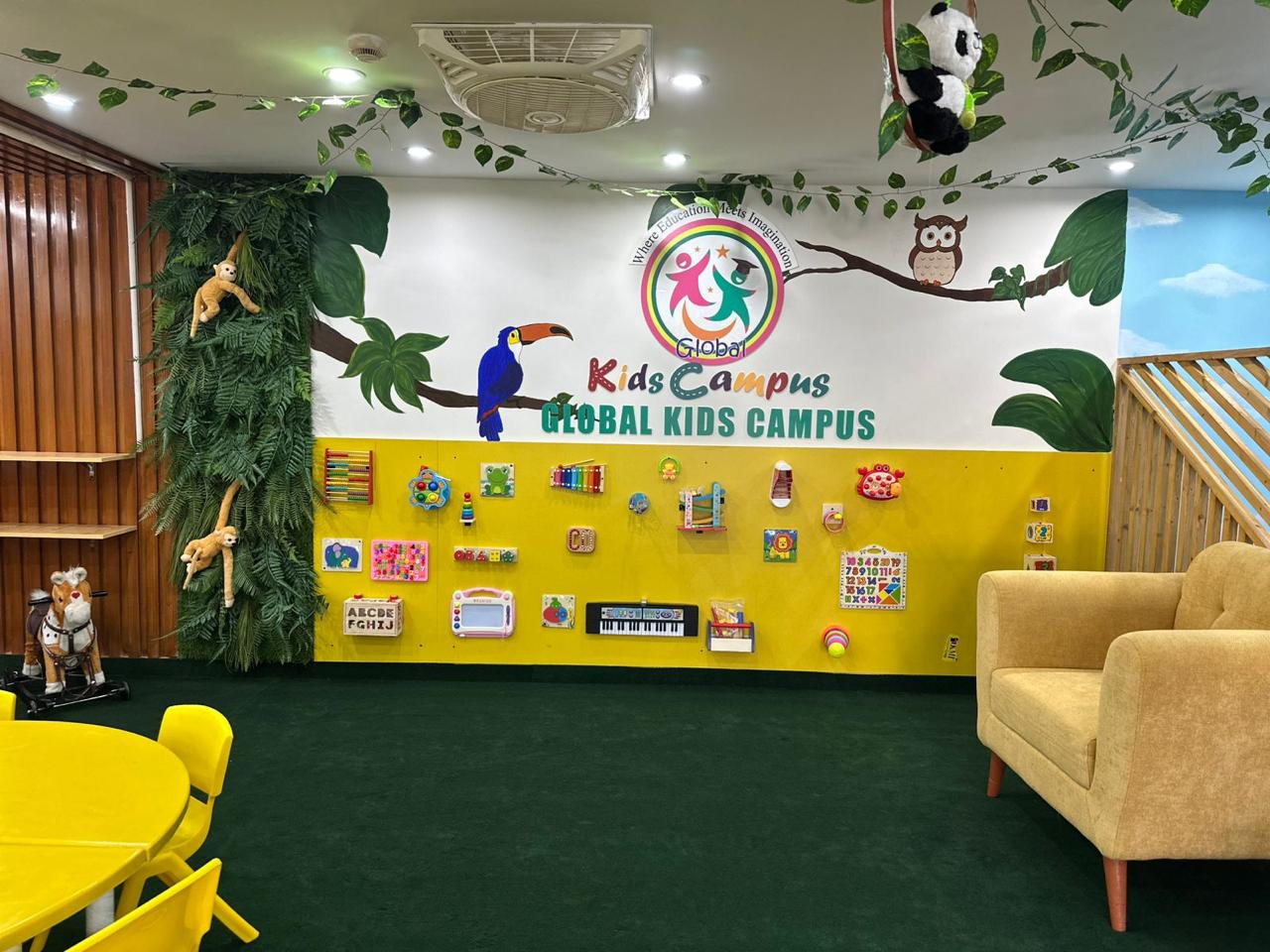Group daycare activities fostering teamwork at GKC