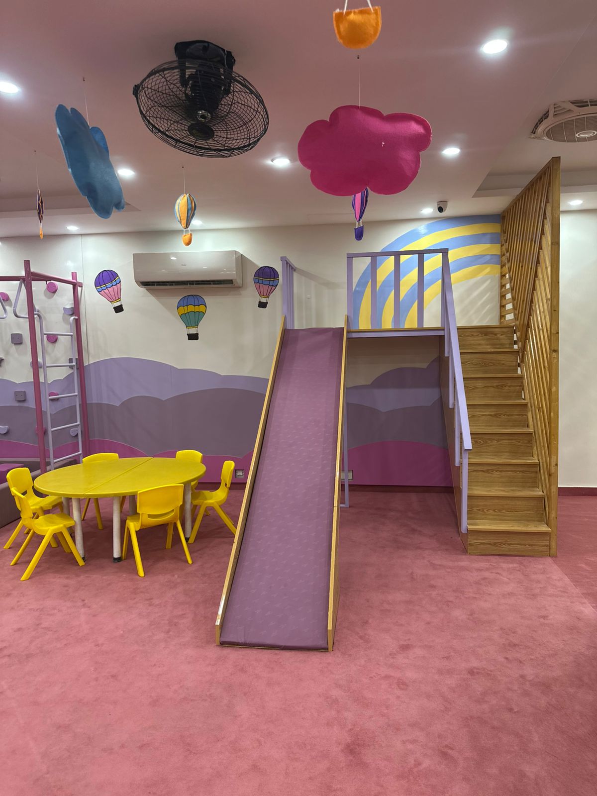 Safe and spacious indoor play area at Global Kids Campus Lahore providing a secure environment for early childhood learning